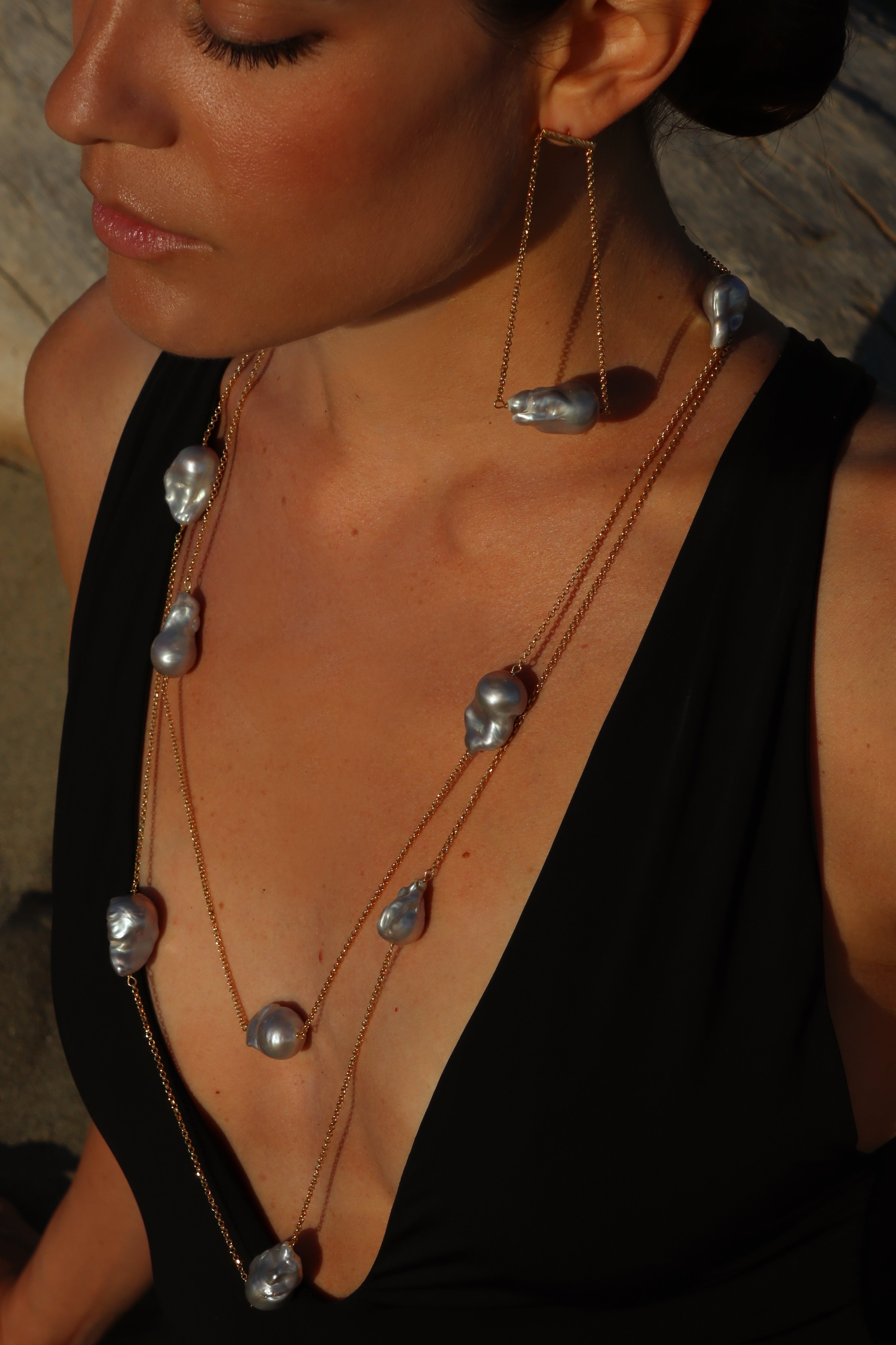 Collana Lola Bold White/Grey