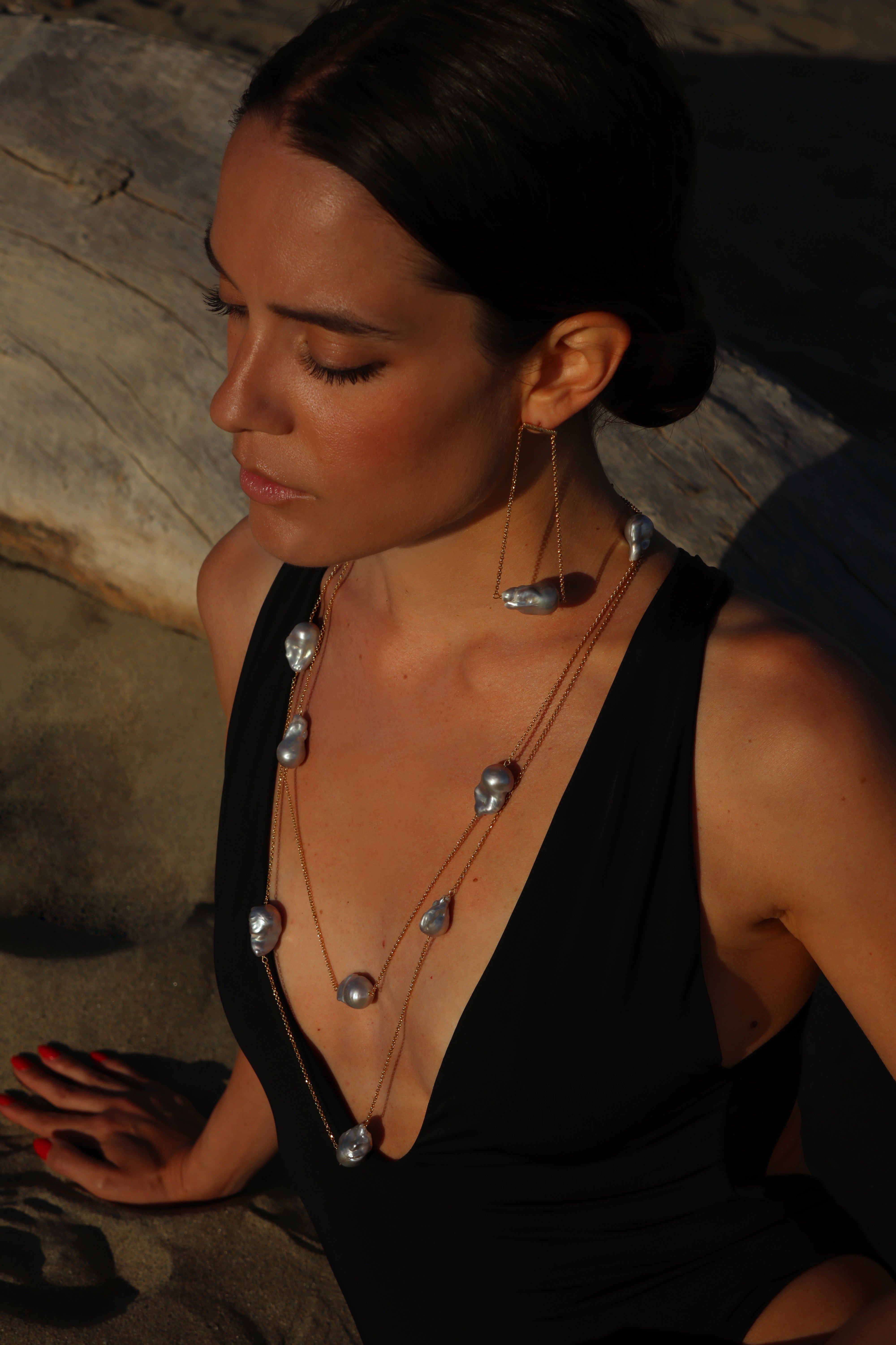 Collana Lola Bold White/Grey