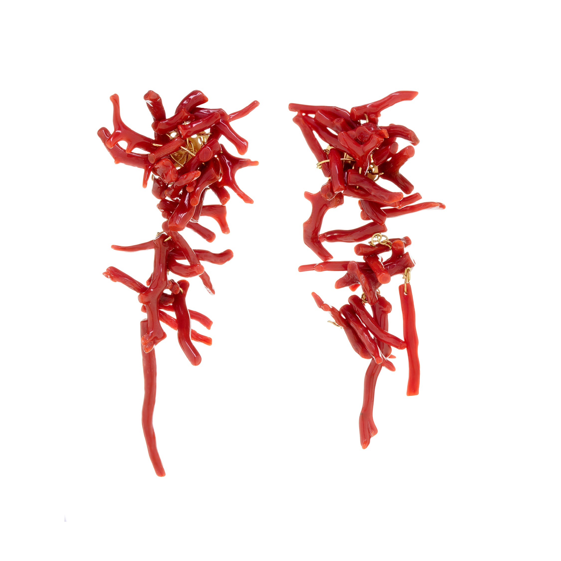 Orecchini Cordelia Pendente rosso