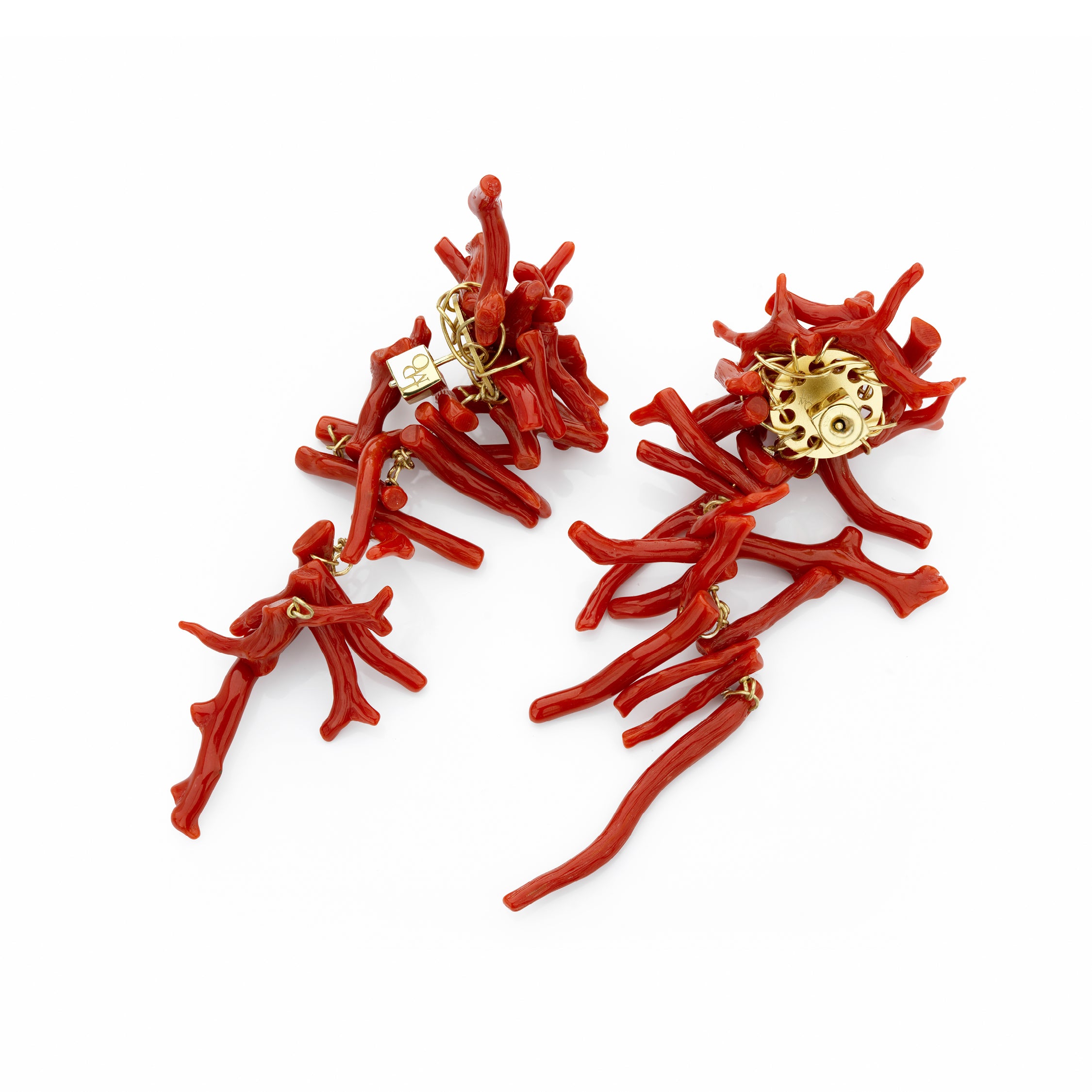 Orecchini Cordelia Pendente rosso