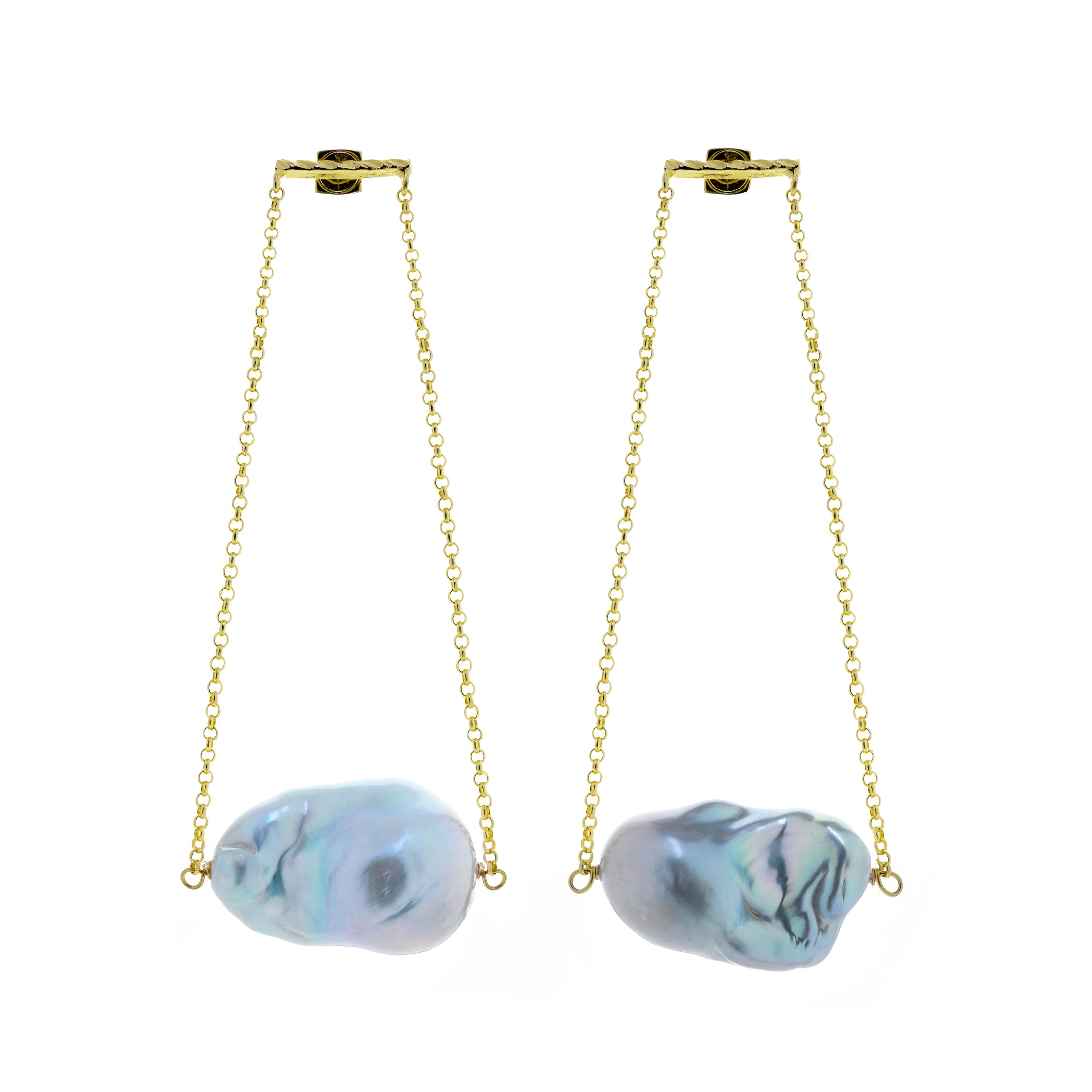 Orecchini Lola Bold White/Grey