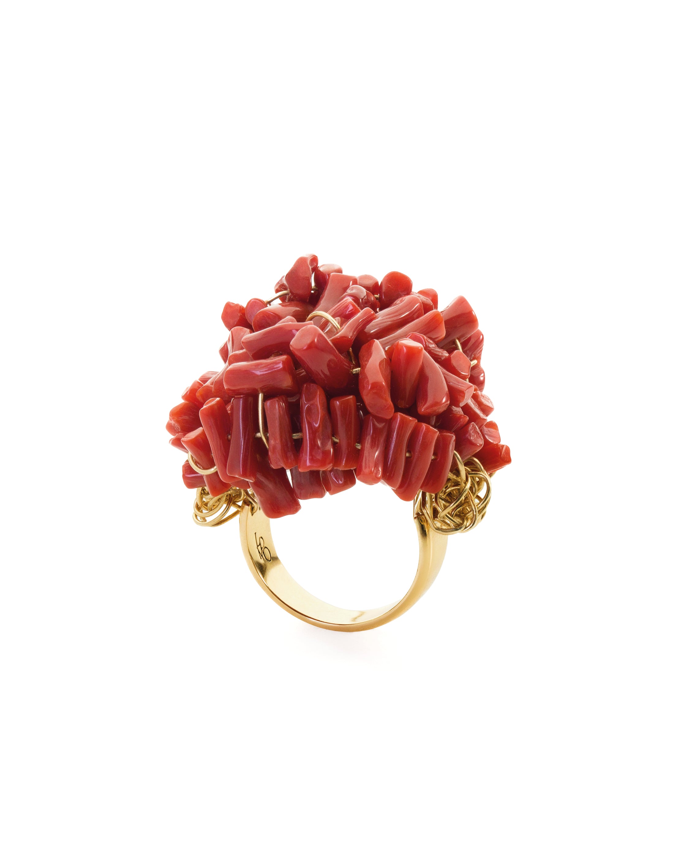 Anello Alta Marea corallo rosso