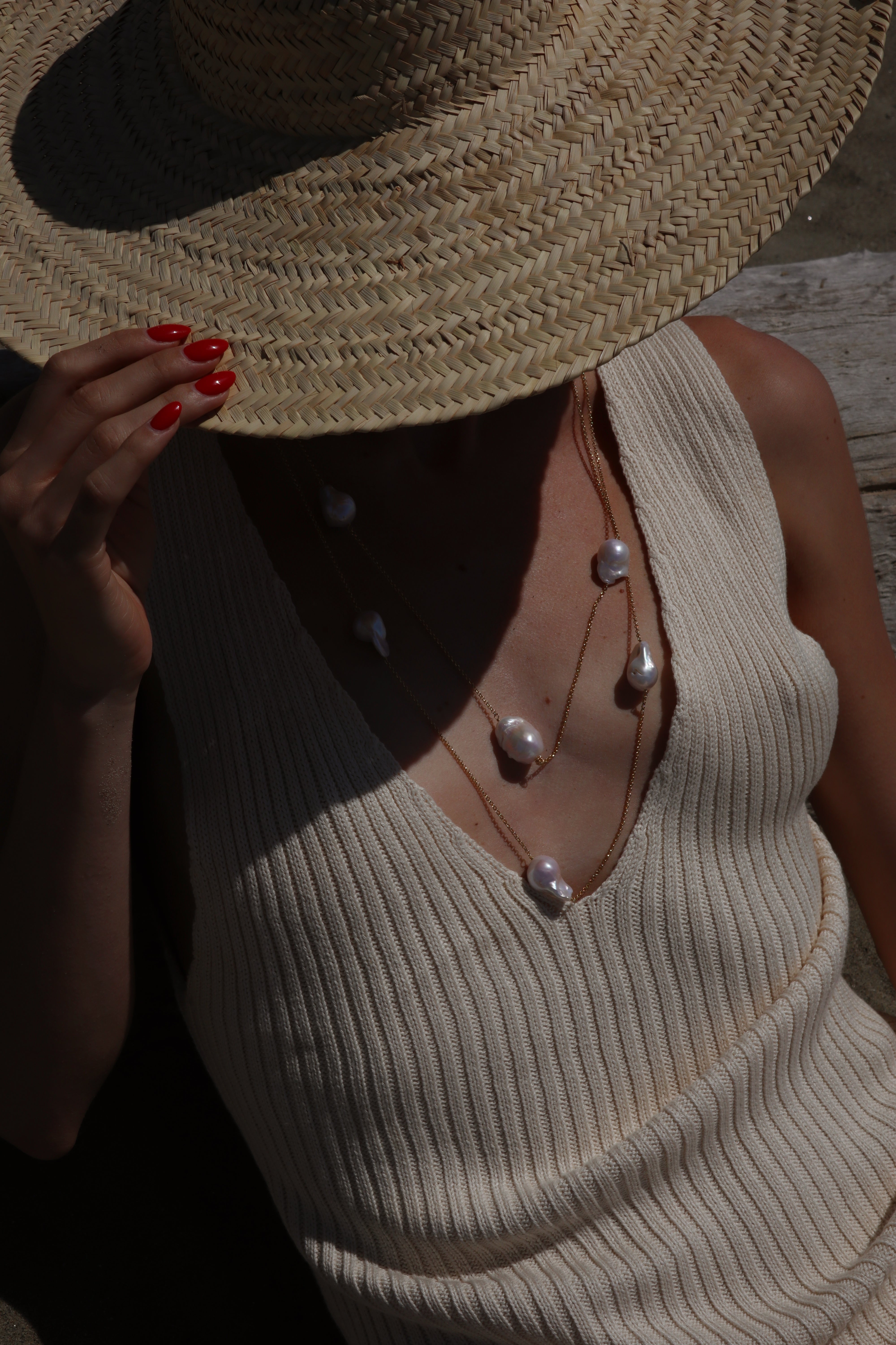 Collana Lola Bold White/Grey