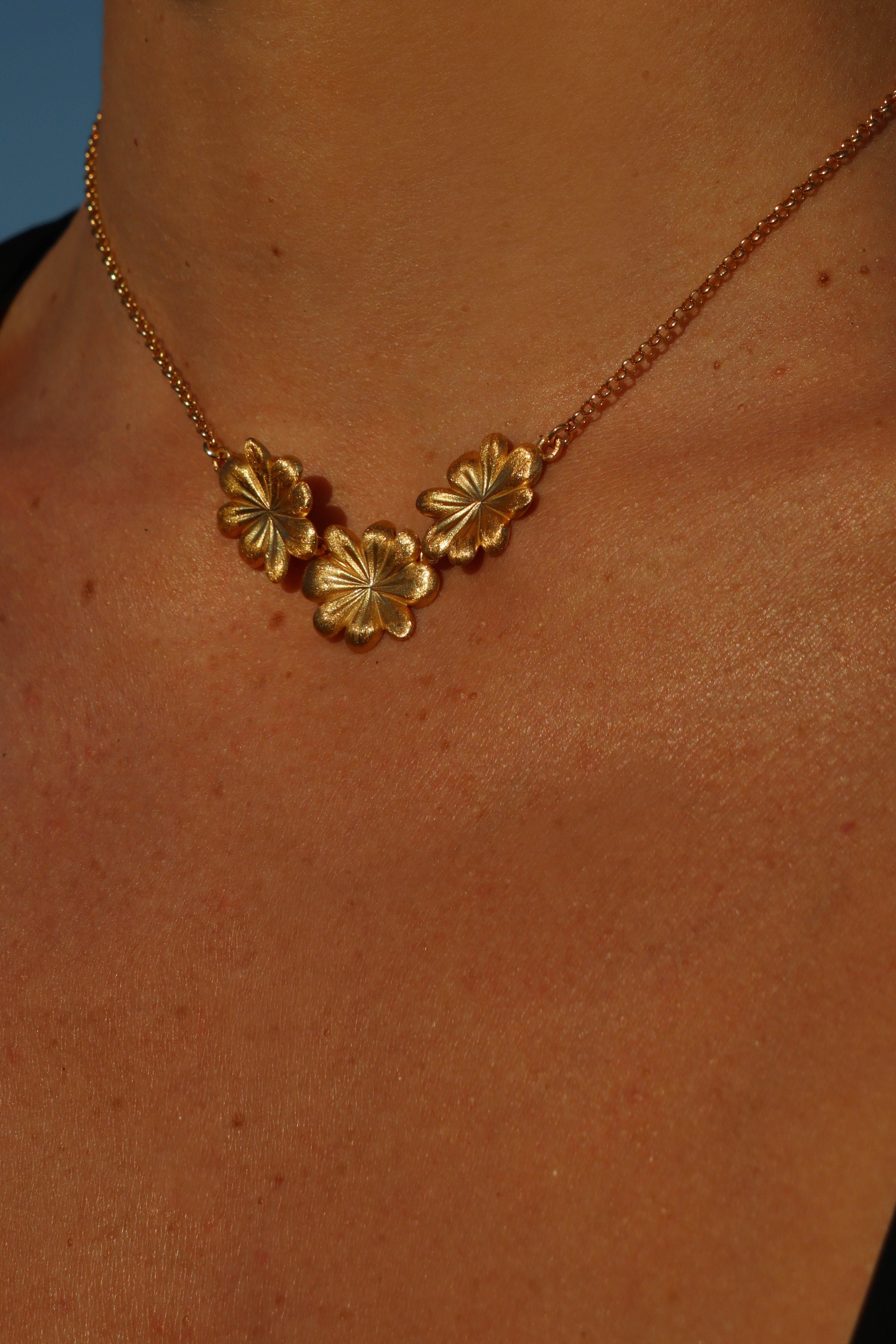Collana Myosotis small 3 fiori