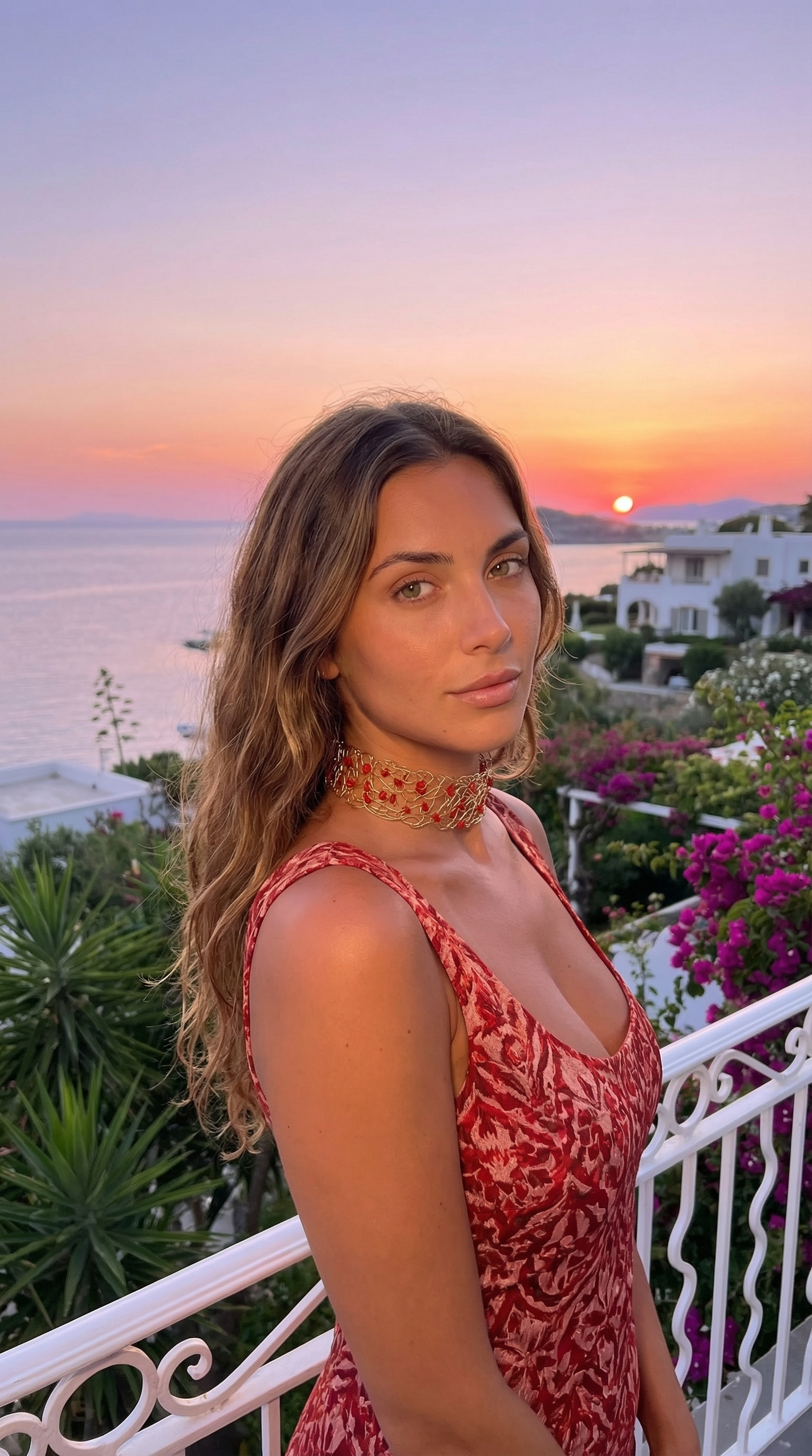 Choker Alta marea rosso