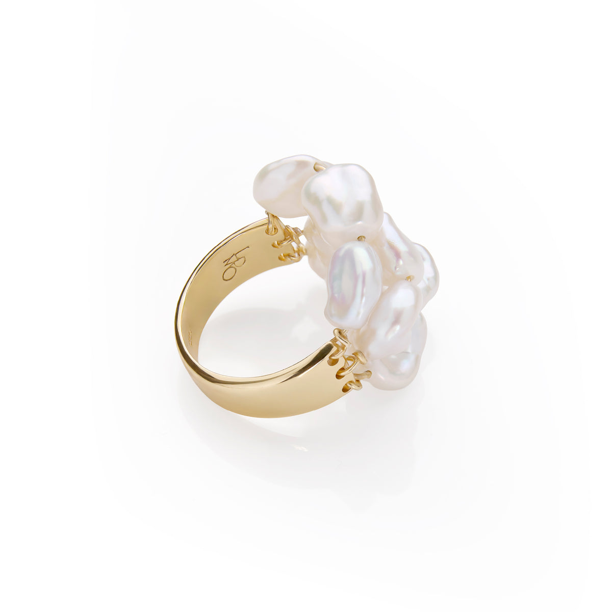 Anello Matilde perle keshi