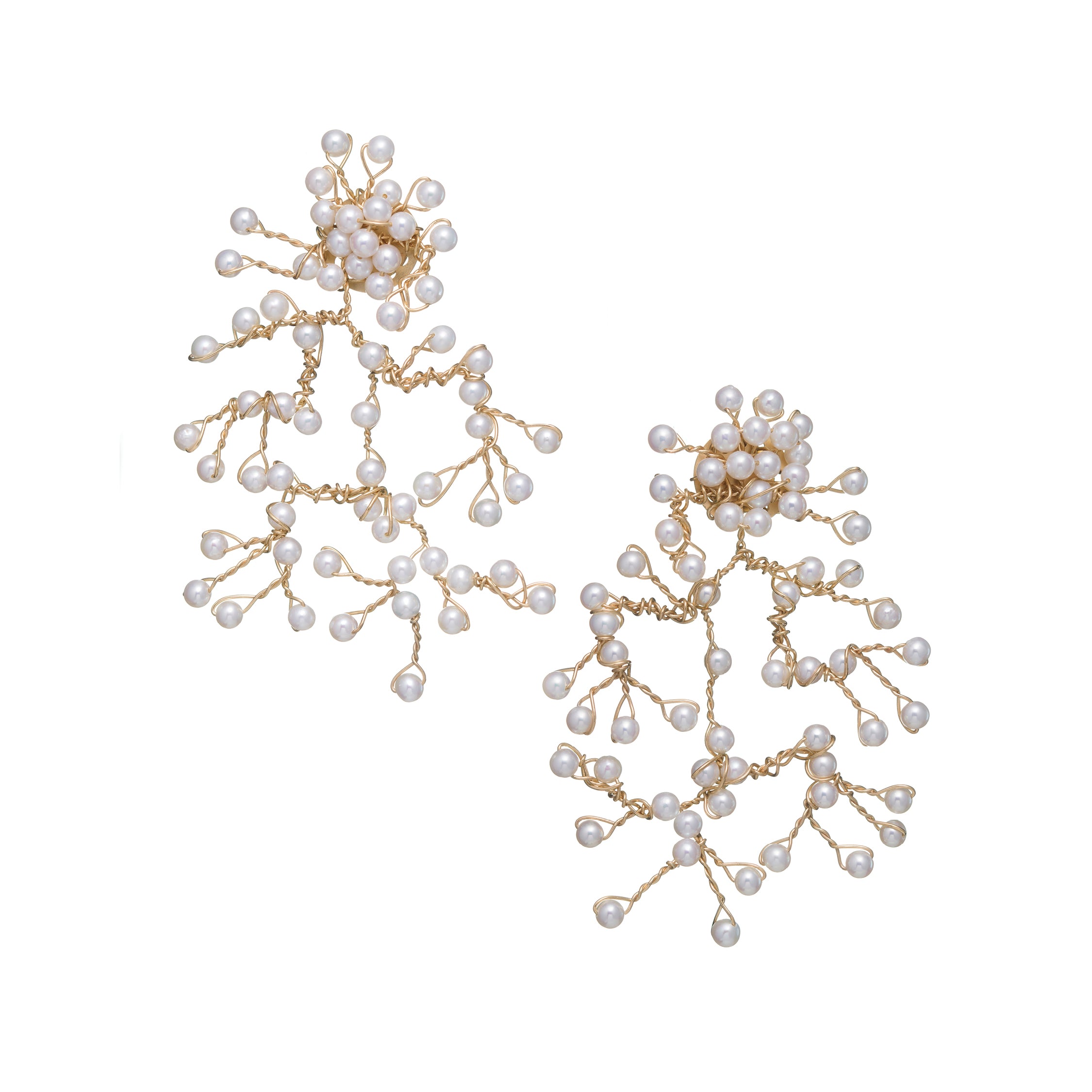 Orecchini Lulu’ Intrecci (perle bianche)